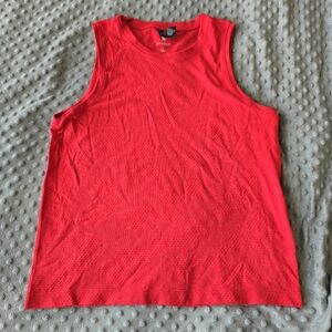 Spyder Red Crewneck Athletic Tank Top Sz L